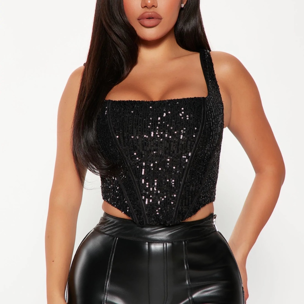 Fashion Nova Sequin Corset